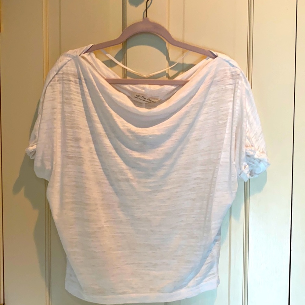 White Free People shirt NWT